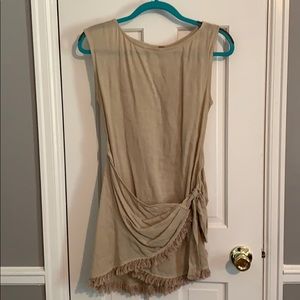 Tan free people dress and cover up